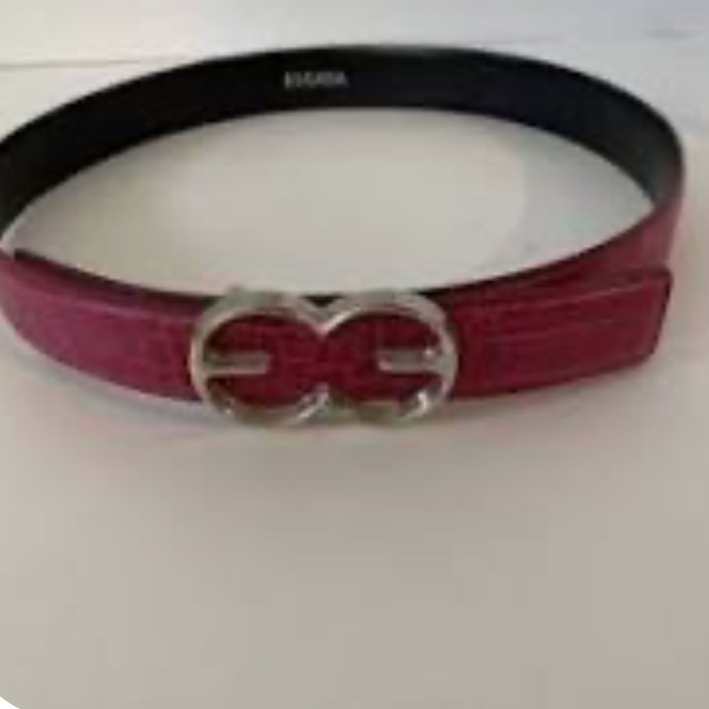 Escada Patent Red Patent Leather Waist Belt size 44